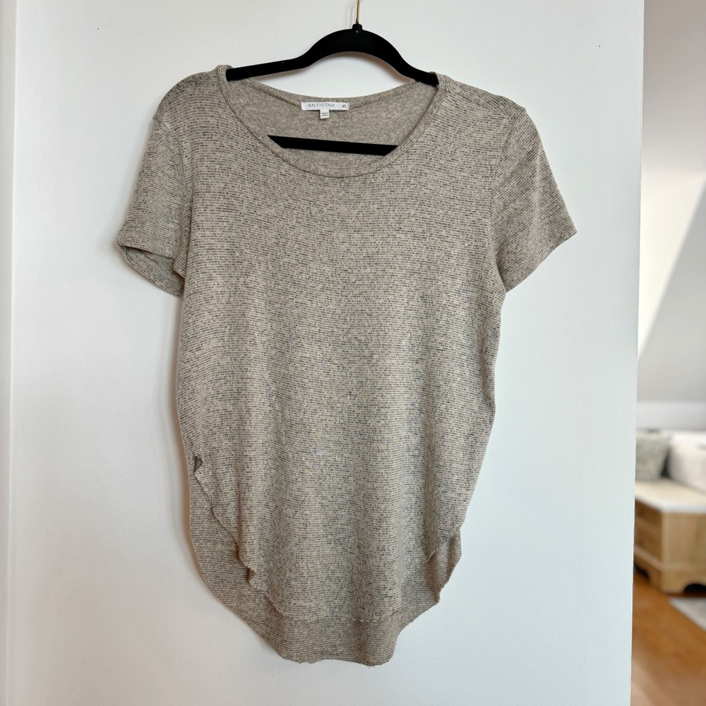 Heather Dusty Grey/Rose Women's Top